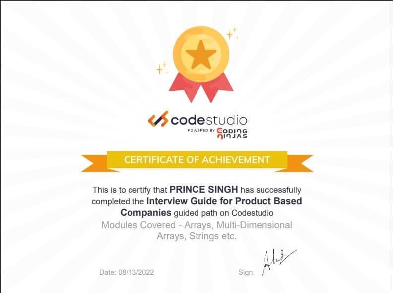Certificate 9